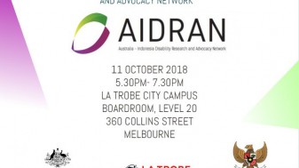 Peluncuran Australia- Indonesia Disability Research and Advocacy Network (AIDRAN) di Australia