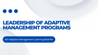 Leadership of Adaptive Management Programs