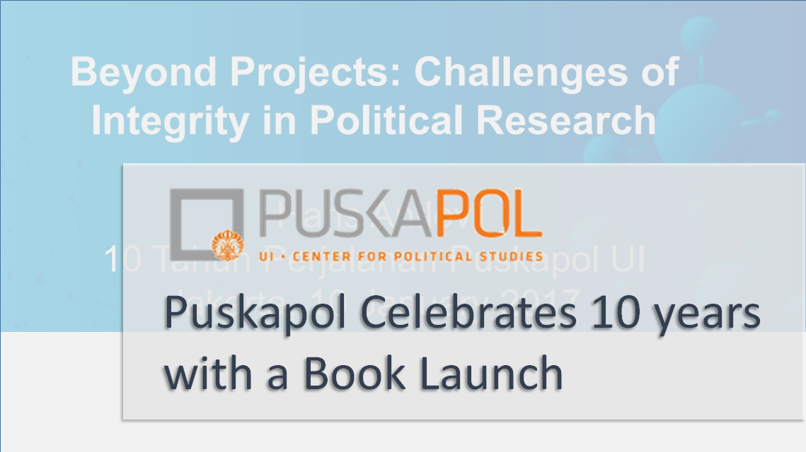 Puskapol Celebrates 10 years with a Book Launch
