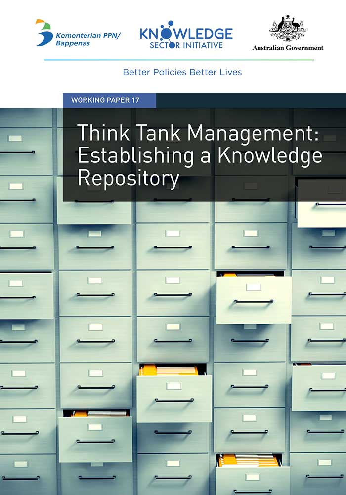 Working Paper -</br>Think Tank Management: Establishing a Knowledge Repository