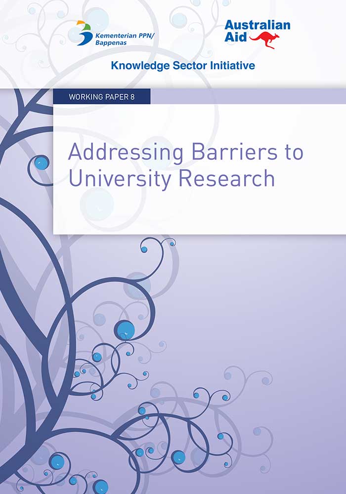 Working Paper -</br>Addressing Barriers to University Research