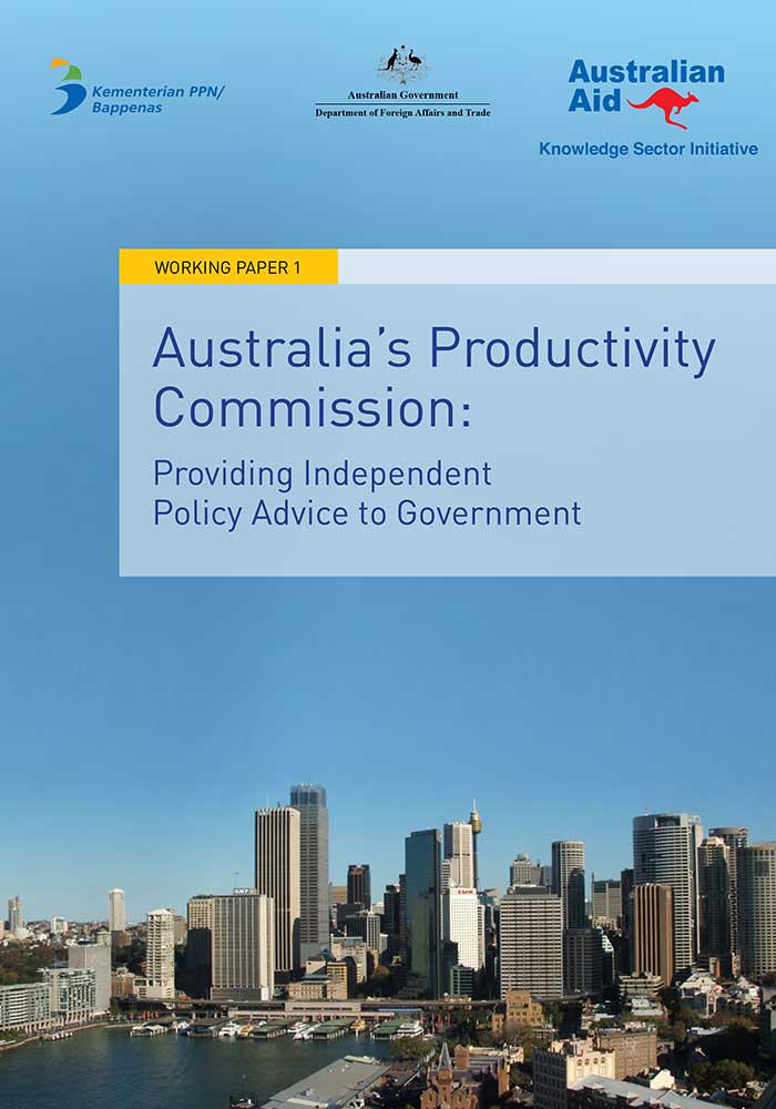 Working Paper -</br>Australia's Productivity Commission: Providing Independent Policy Advice to Government