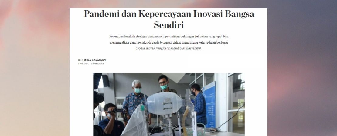 Pandemi dan Kepercayaan Inovasi Bangsa Sendiri