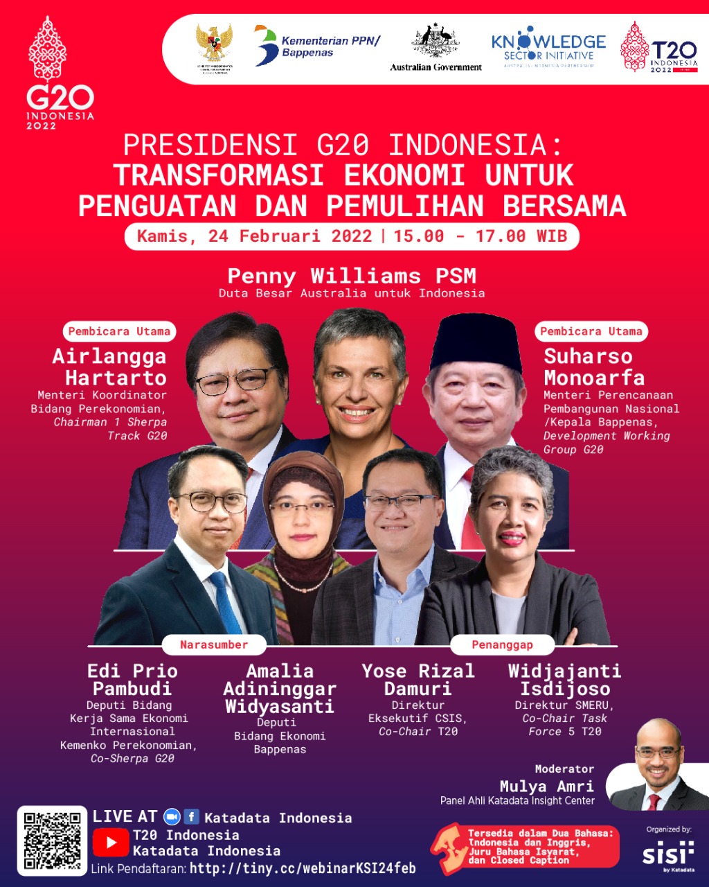High-Level Webinar Presidensi G20 Indonesia: Transformasi Ekonomi untuk Penguatan dan Pemulihan Bersama 