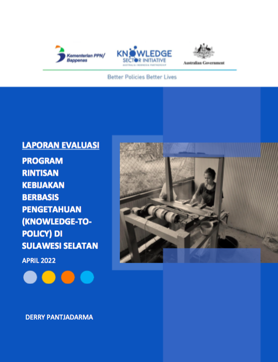 Evaluation Report of K2P Pilot Program in South Sulawesi